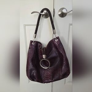 MICHAEL KORS COLLECTION "Skorpios" Python Hobo Bag